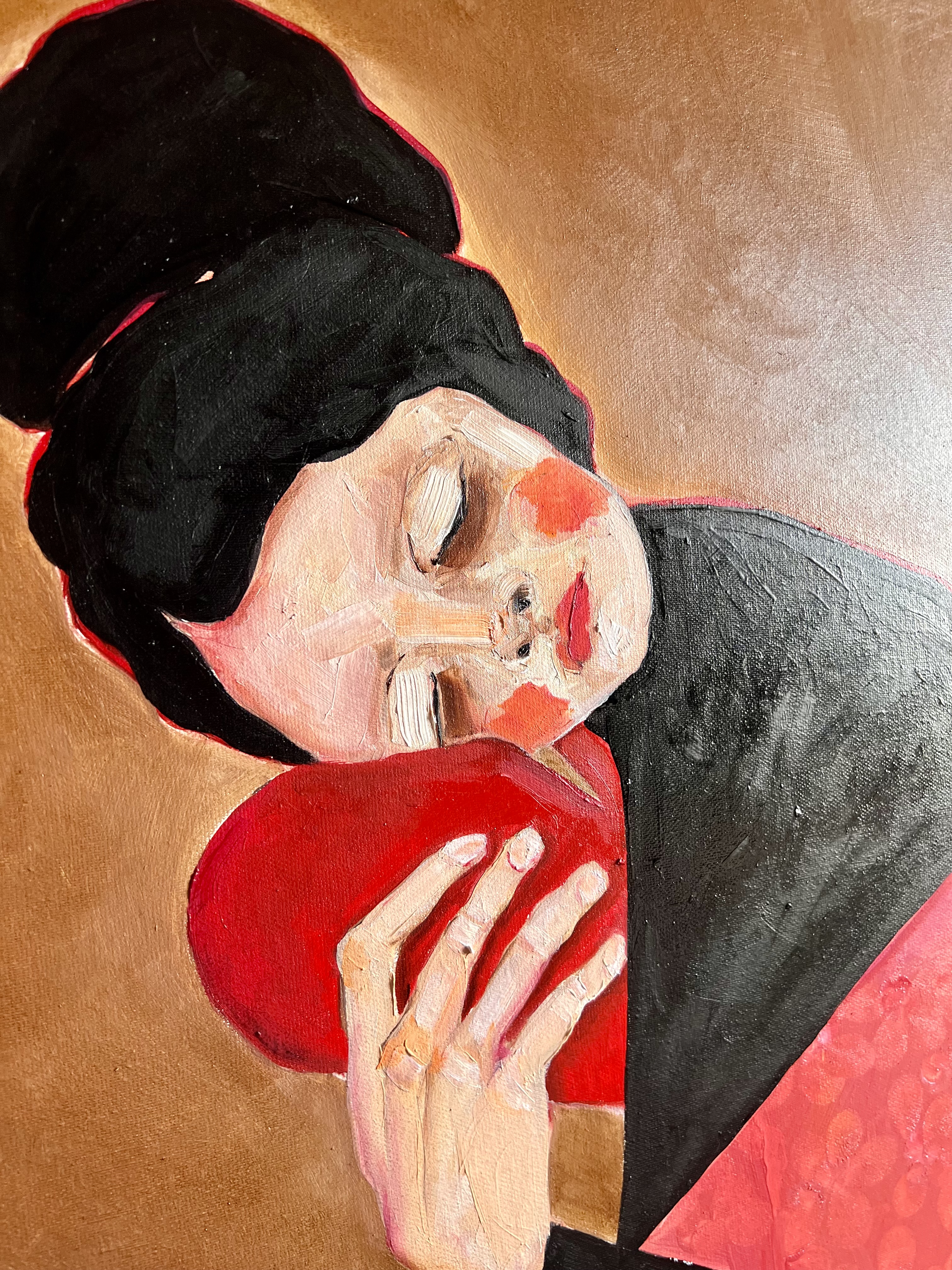 "Serce moje" - Obraz olejny | 100 x 100 cm
