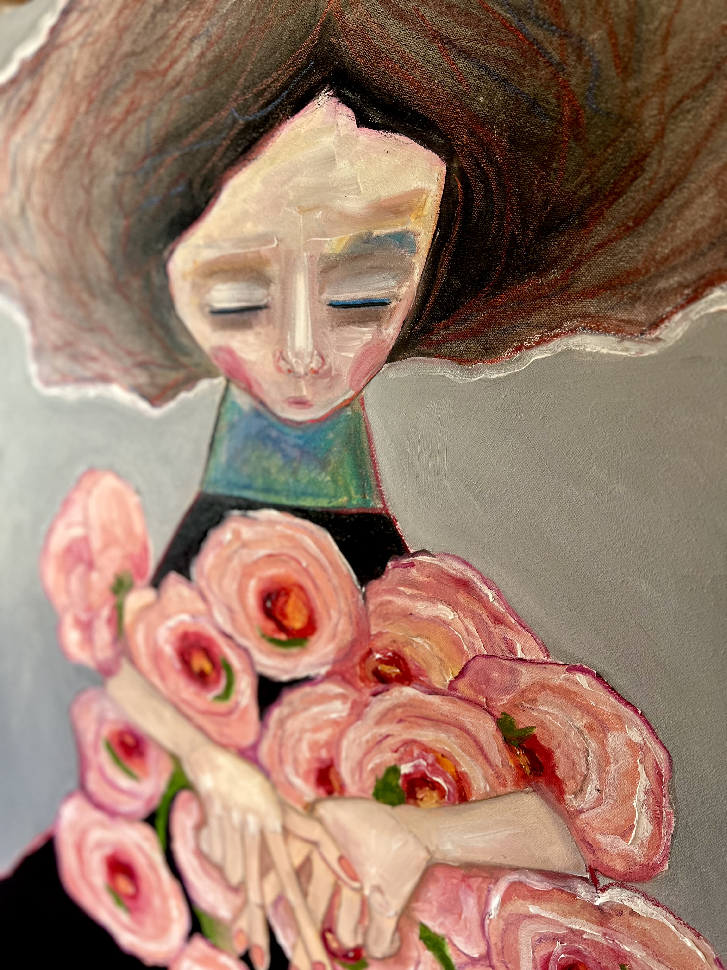 "Urodziny u rodziny" - Obraz olejny 80x100 cm