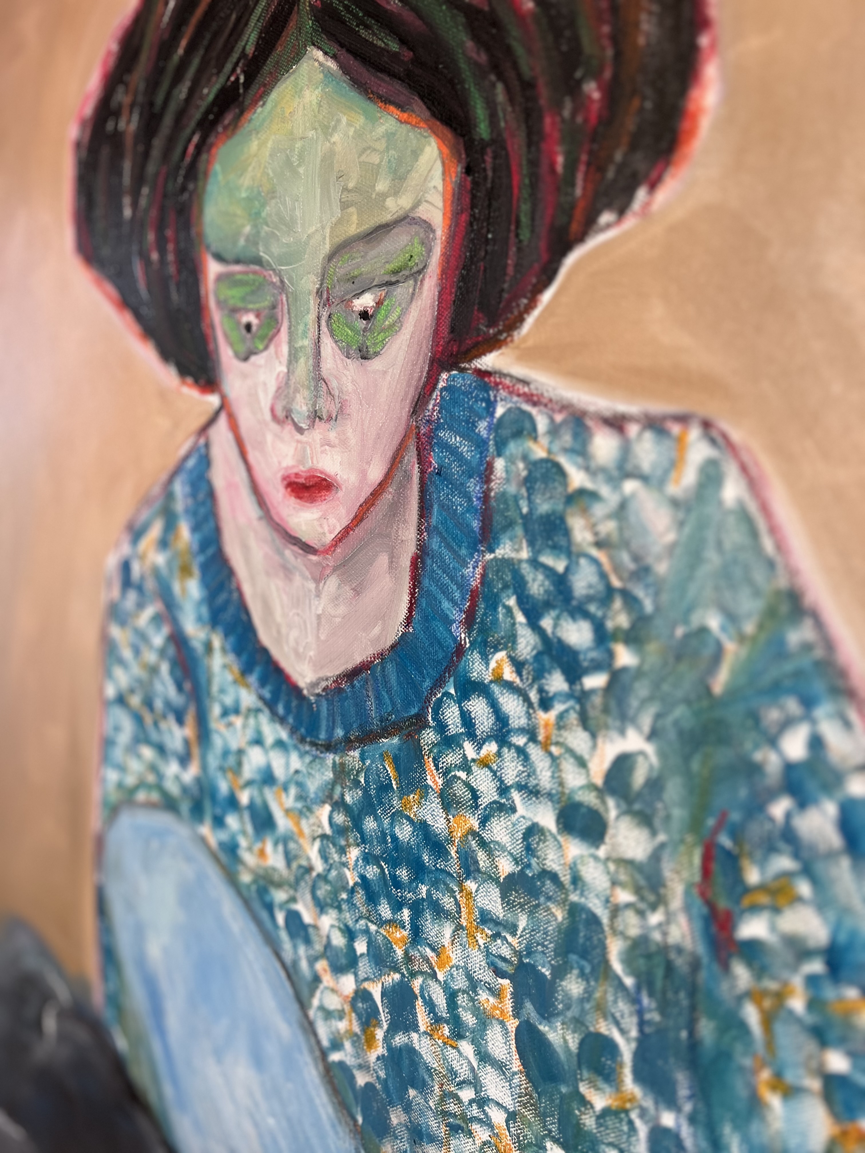 "Utrata" - Obraz olejny 120x130 cm