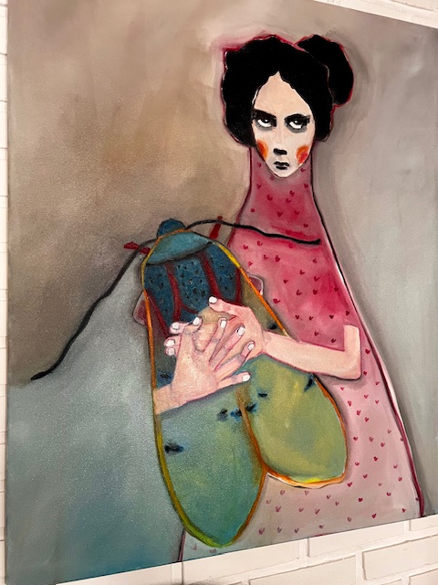"Ćma" - Obraz olejny 110x90 cm