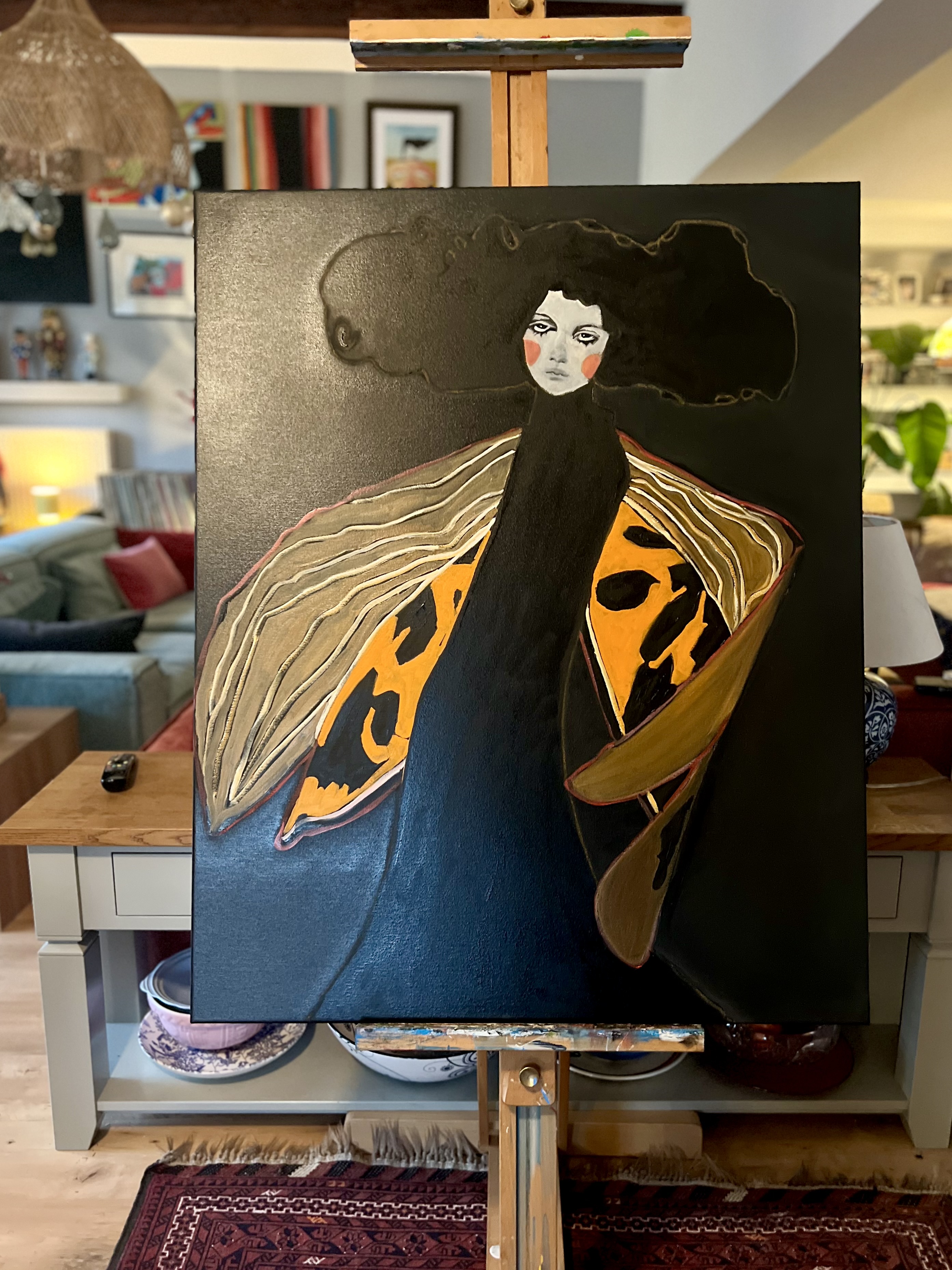 "Odlecieć" - Obraz olejny 80x100 cm