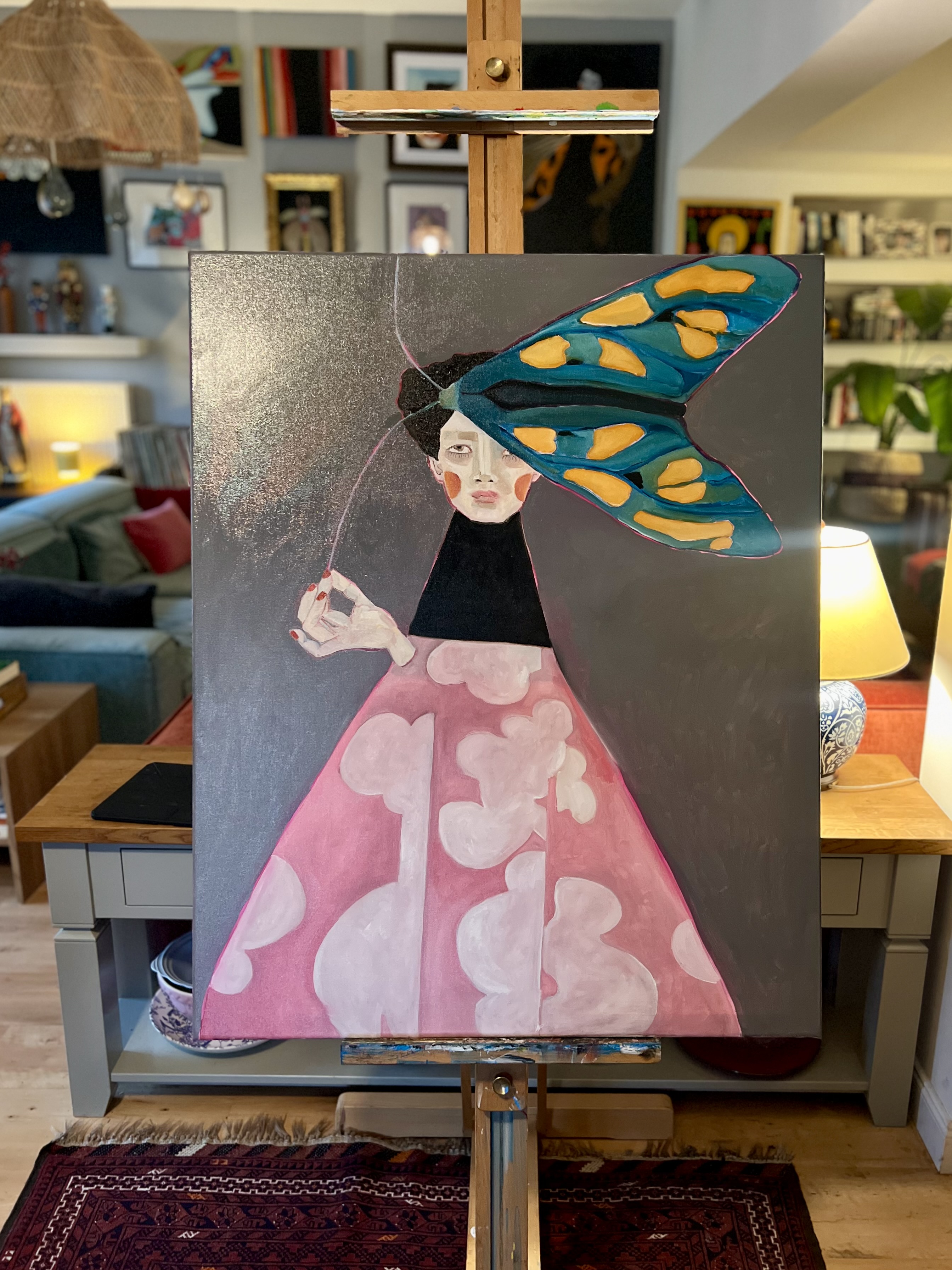 "Spacer" - Obraz olejny 80x100 cm