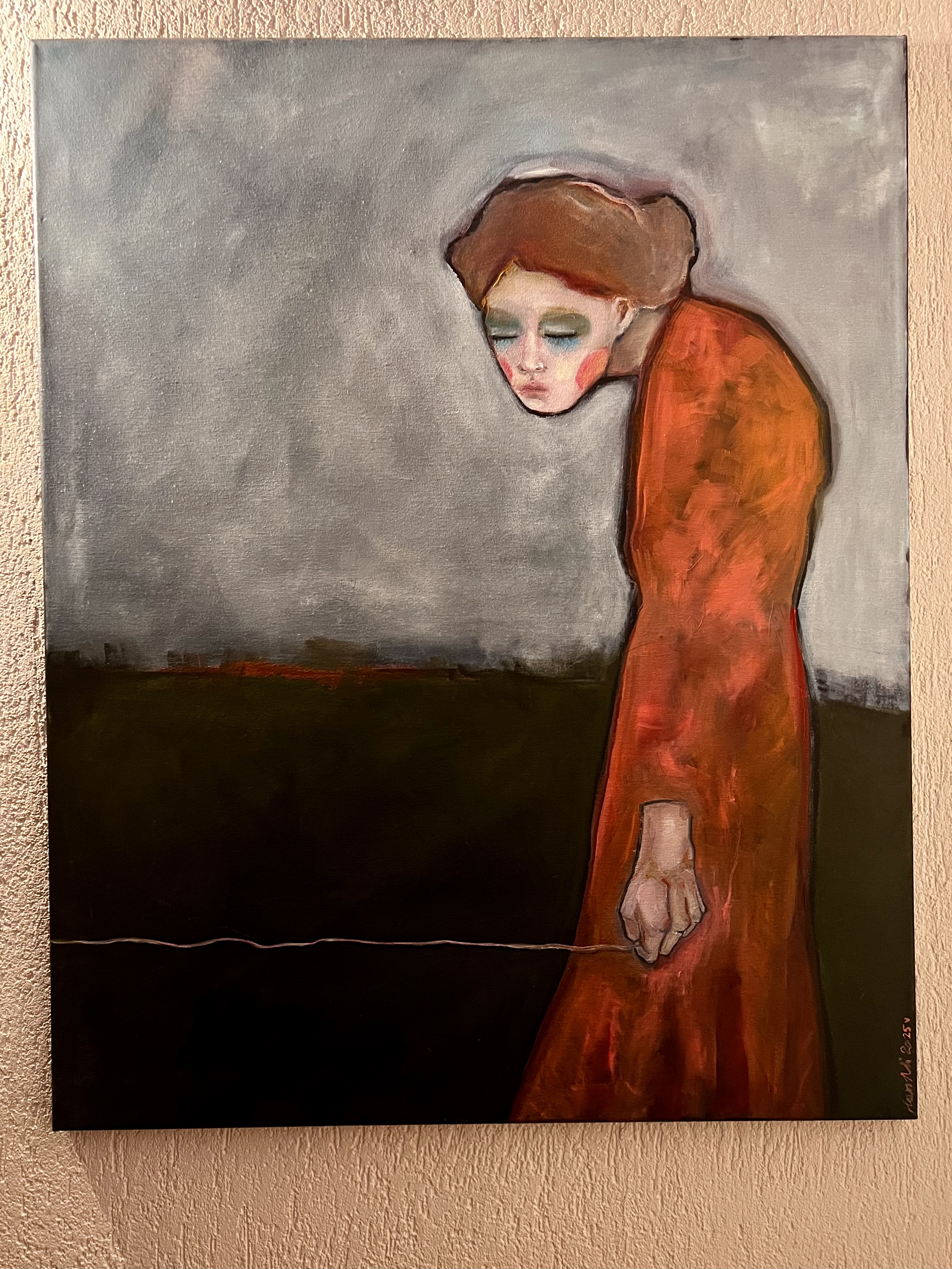 "Droga" - Obraz olejny 100x80 cm