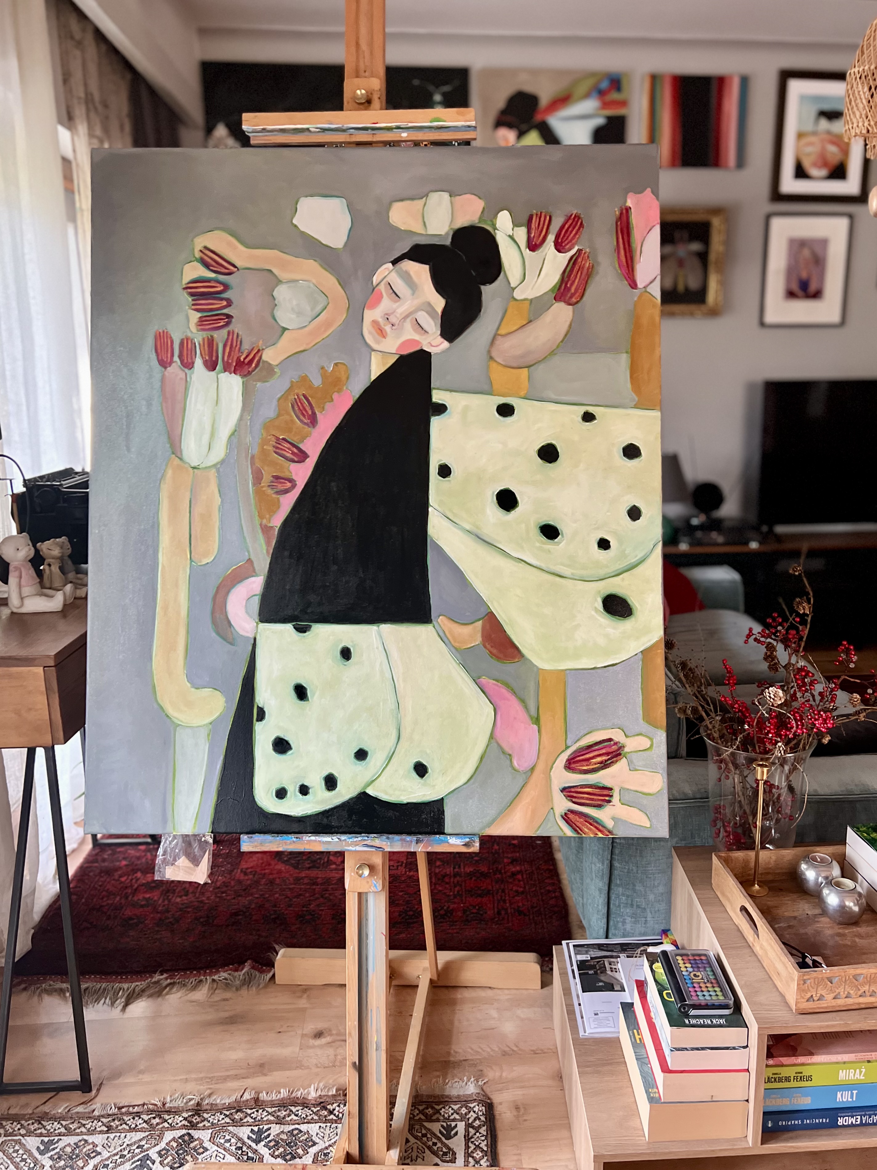 "Wiosenny powiew" - Obraz olejny 100 x120 cm