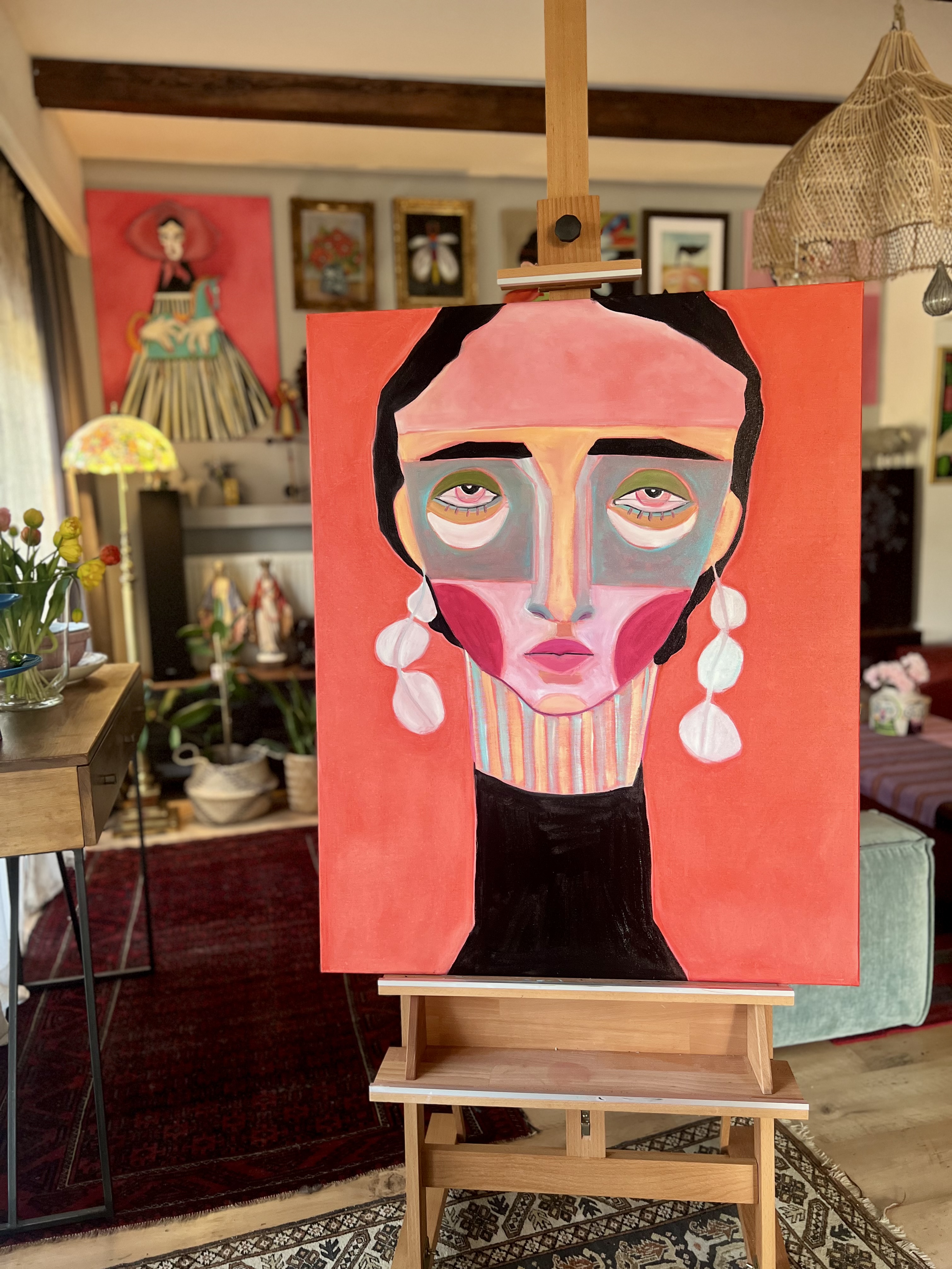 "Portret" - Obraz olejny 80x100 cm