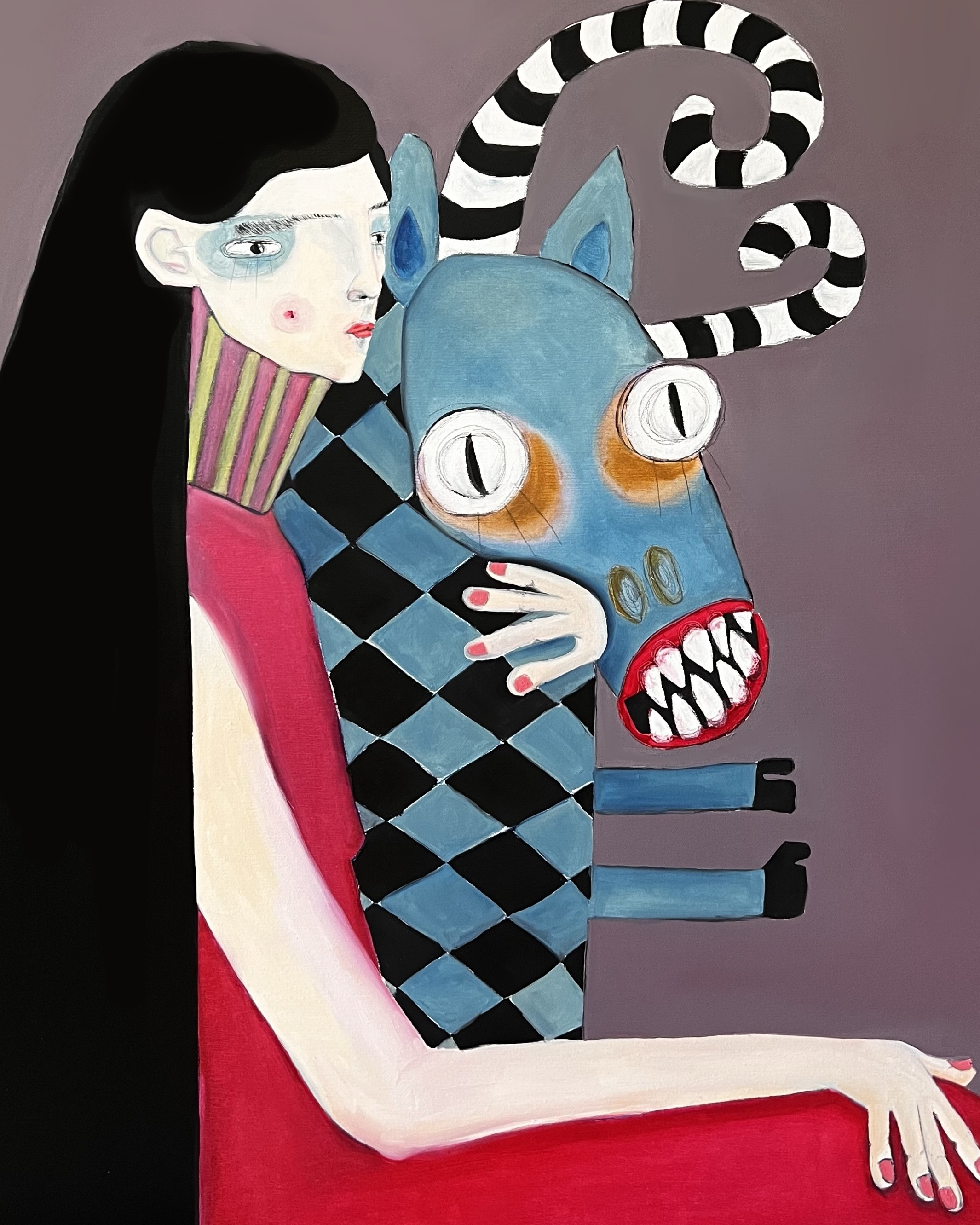 "Akceptacja" - Obraz olejny 100x80 cm
