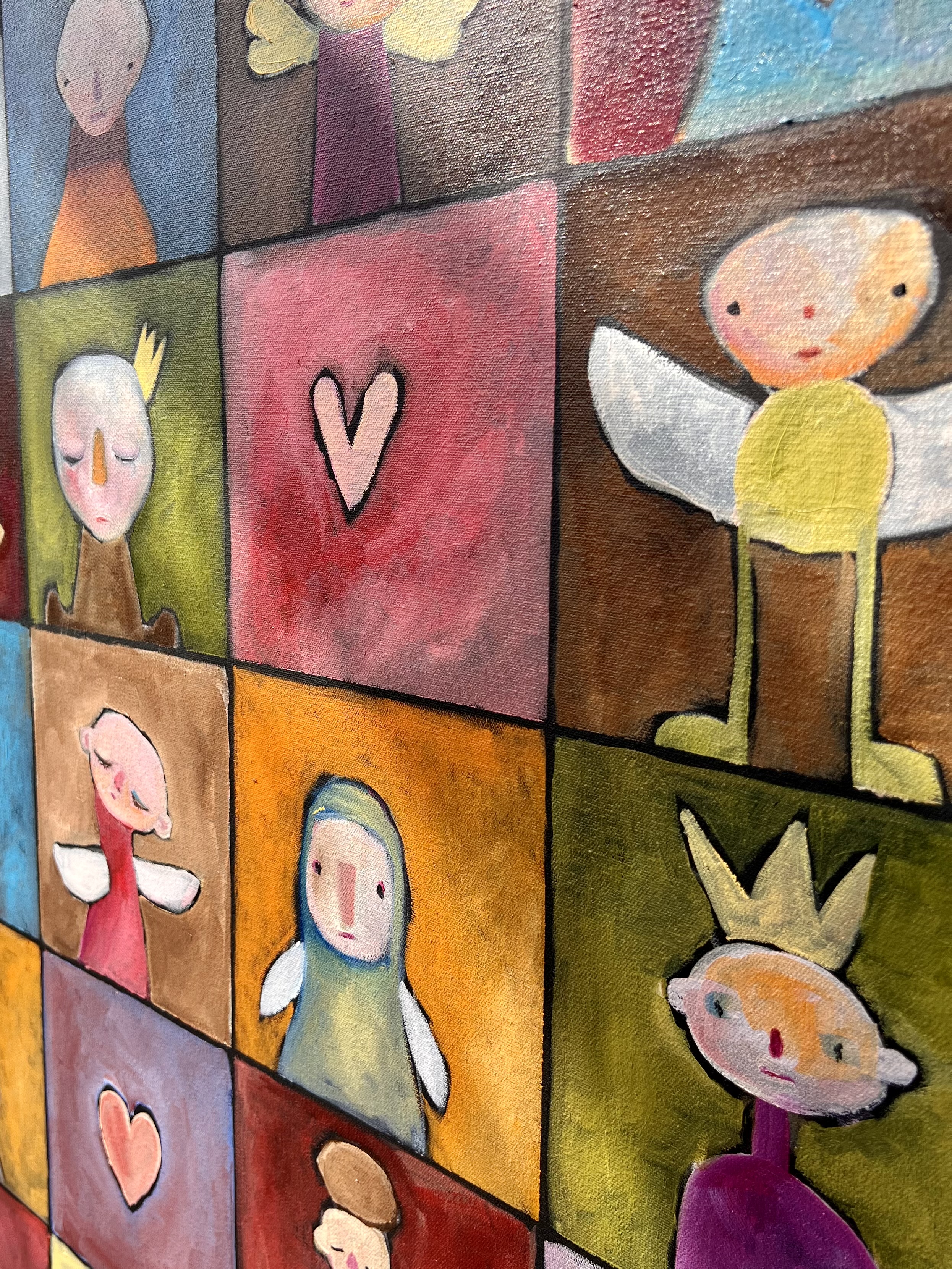 "Sudoku" - Obraz olejny 110x110 cm