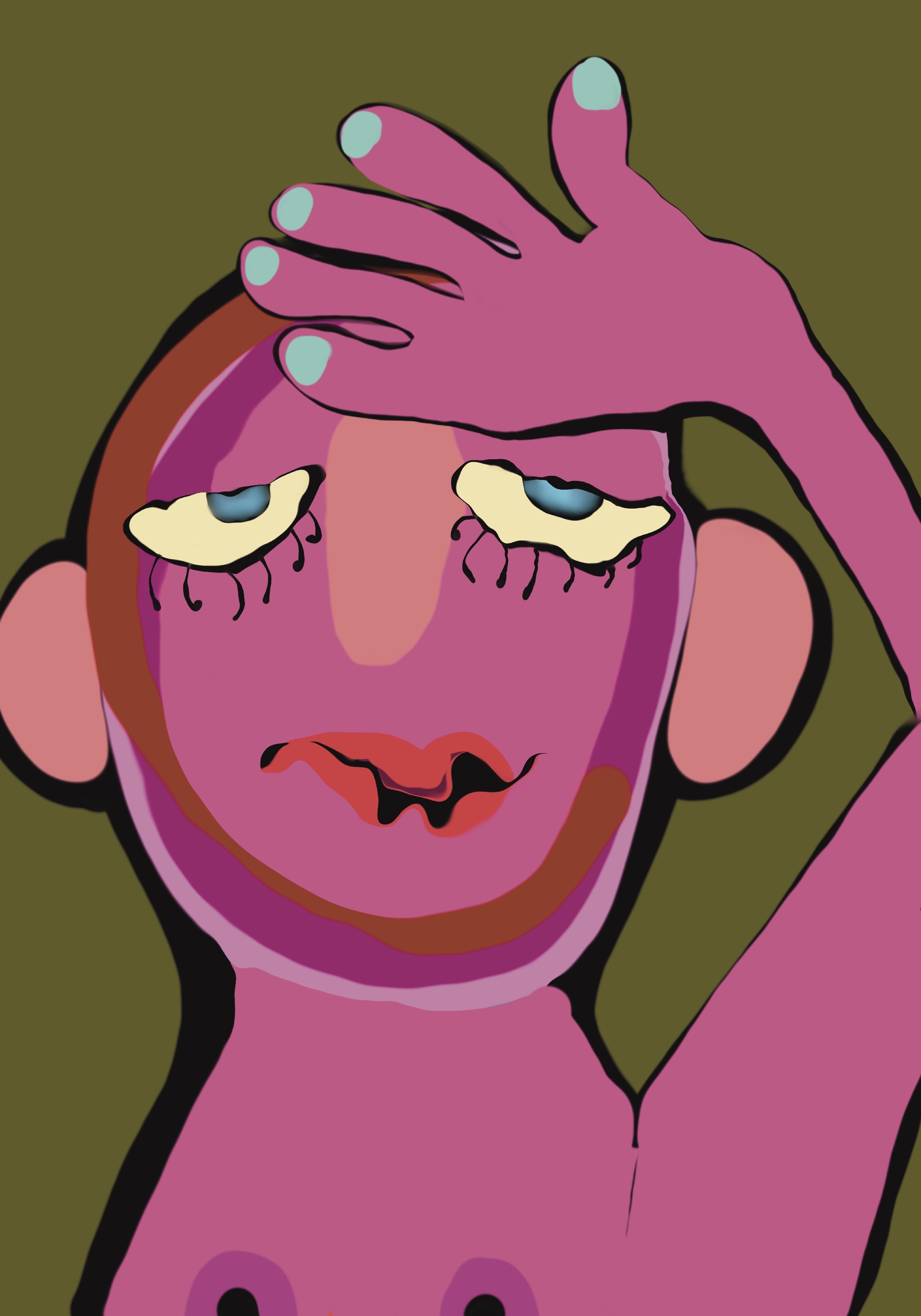 "Nowoczesna Melancholia" - Plakat drukowany | A4, Połysk